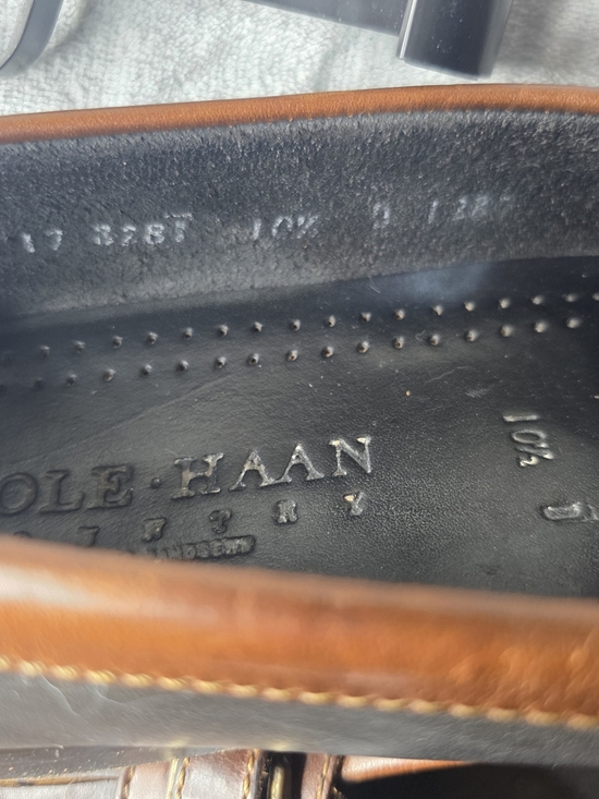 Cole Haan Black and Brown Kiltie Loafers with Buckle main image 9
